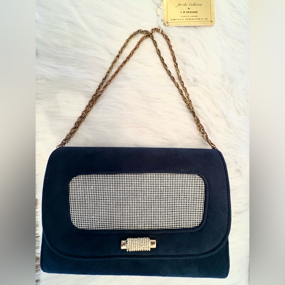 Vintage Handmade L W Designs/Everlume Suede Handbag